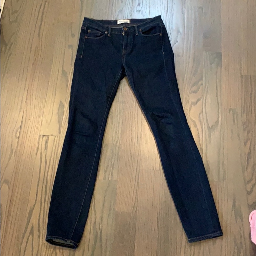 Madewell skinny jeans, dark blue, great condition